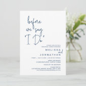 Voor we zeggen: "Ik doe", een bruiloft met een rep Kaart (Staand voorkant)