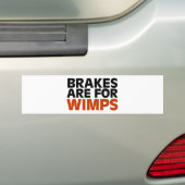 Voor wimpers zijn remmen bumpersticker (Op auto)