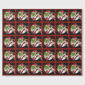 Voor Yamamoto Mele Kalikimaka wrapping Paper Night Cadeaupapier (Vlak)