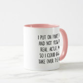 Voor yogaliefhebbers, grappige yogameditatie Ontsp Mok (Voorkant rechts)