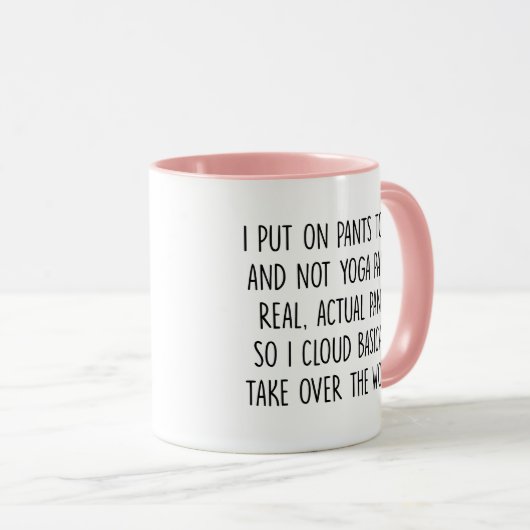 Voor yogaliefhebbers, grappige yogameditatie Ontsp Mok (Voorkant rechts)