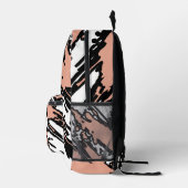 Voor zachte zielen – Blush Beige Abstracte Rugzak (Rechts)