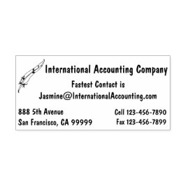 Voor zakelijke eenvoudige camera met Quill Pen Log Zelfinktende Stempel