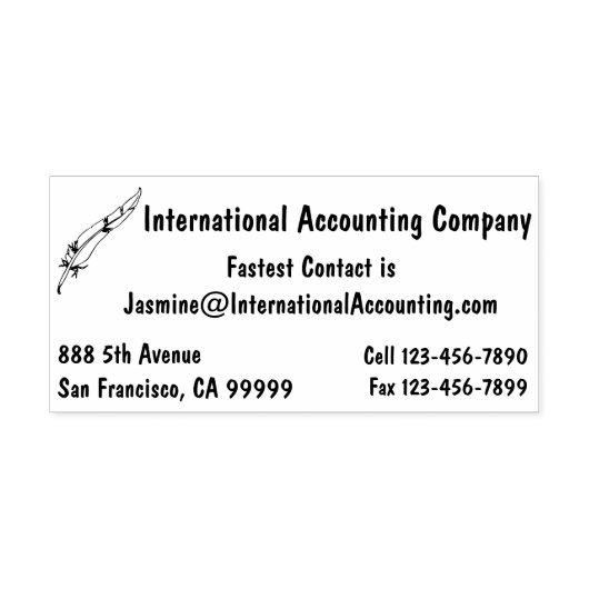 Voor zakelijke eenvoudige camera met Quill Pen Log Zelfinktende Stempel (Design)