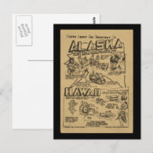 Voor ze de staten Alaska en Hawaii waren Briefkaart (Voorkant / Achterkant)