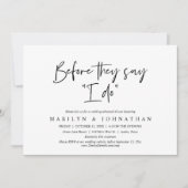 Voor ze zeggen: "Ik doe", een bruiloft met een rep Kaart (Voorkant)