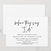 Voor ze zeggen: "Ik doe", een bruiloft met een rep Kaart (Voorkant / Achterkant)