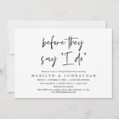 Voor ze zeggen: "Ik doe", een bruiloft met een rep Kaart (Voorkant)