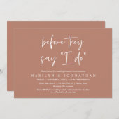 Voor ze zeggen: "Ik doe", een bruiloft met een rep Kaart (Voorkant / Achterkant)