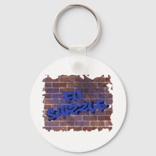 voor zeker graffiti ontwerp sleutelhanger