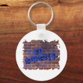 voor zeker graffiti ontwerp sleutelhanger (Voorkant)
