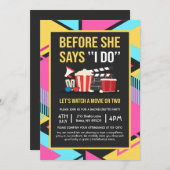 Voor zij zegt "Ja, ik wil" Bachelorette filmavond Kaart (Voorkant / Achterkant)