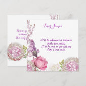 Voor zijn eigen Valentijnse schatje  Rozen Feestdagenkaart (Voorkant / Achterkant)