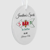 Voor zijn Man Cave Bar Tavern Pub Ornament (voorkant)