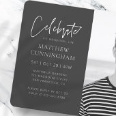 Voor zijn viering van het leven Moderne Eenvoudige Kaart