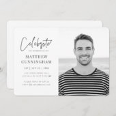 Voor zijn virtuele viering van de levensmoderne fo kaart (Voorkant / Achterkant)