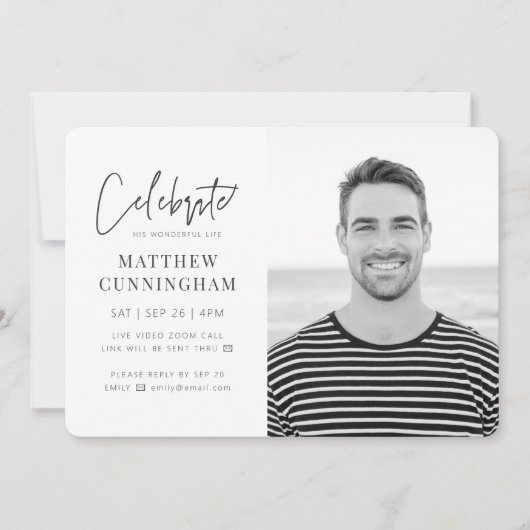 Voor zijn virtuele viering van de levensmoderne fo kaart (Voorkant)