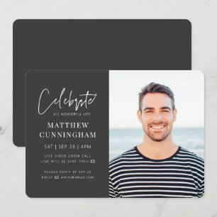 Voor zijn virtuele viering van de levensmoderne fo kaart