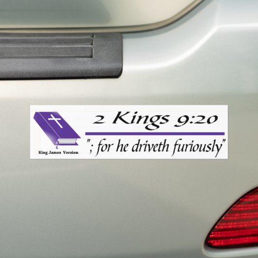 Voor zijn woede bumpersticker (Op auto)