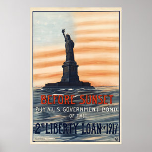 Voor zonsondergang - Wereldoorlog Eén Poster Print