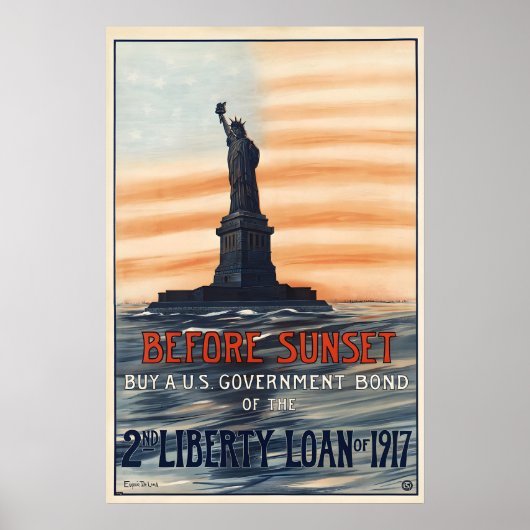 Voor zonsondergang - Wereldoorlog Eén Poster Print (Voorkant)