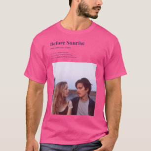 Voor zonsopgang (1995) Richard Linklater Movie T-shirt