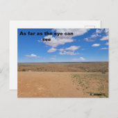 Voor zover het oog kan zien briefkaart (Voorkant / Achterkant)