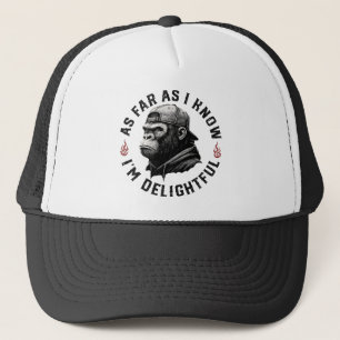 Voor zover ik weet ben ik een grappige aap trucker pet