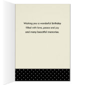 Voor zuster op Birthday Waterverf Red Poppies (Binnen (Rechts))