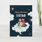Voor zuster Sistar Birthday Kaart (Voorkant)