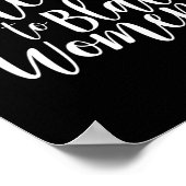 Voor zwarte vrouwen Intersectionele Bipoc Feminist Poster (Hoek)