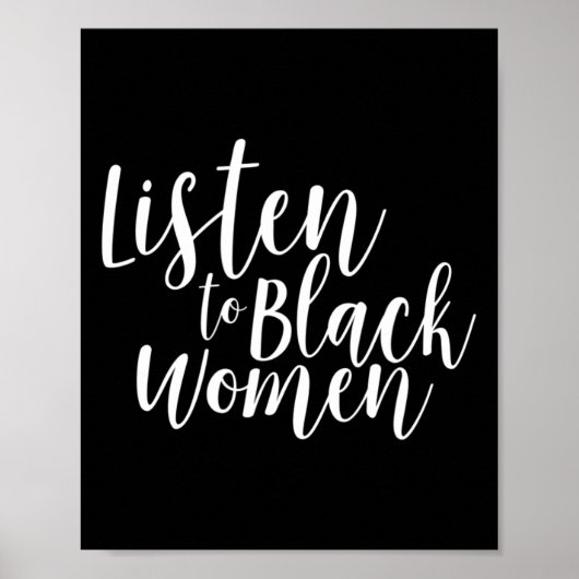 Voor zwarte vrouwen Intersectionele Bipoc Feminist Poster (Voorkant)