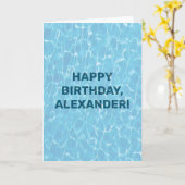 Voor zwemmers Aangepaste bericht Zwembad Kaart (Gele Bloem)