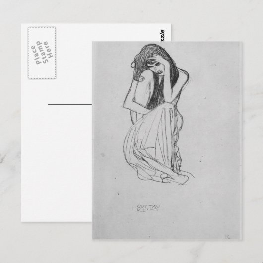 Vooraan door Gustav Klimt Briefkaart (Voorkant / Achterkant)