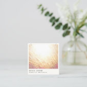 Vooraanstaand Chic Moderne Ketting Display Square  Vierkante Visitekaartje (Staand voorkant)