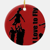 Vooraanstaand versiering, Copyright Karen J Willia Keramisch Ornament (Achterkant)