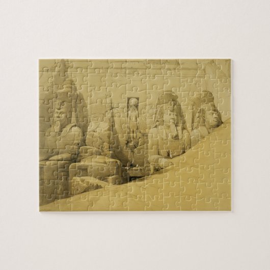 Vooraanzicht van de Grote Temperatuur boven Simbel Legpuzzel (Horizontaal)