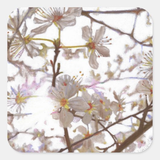 Vooraf 2014 vierkante sticker (Voorkant)