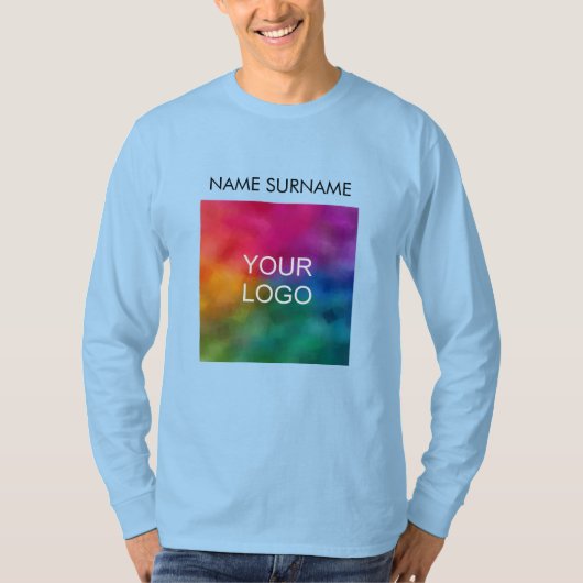 Vooraf afdrukken Voeg zakelijke Logo toe Mannen T-shirt (Voorkant)