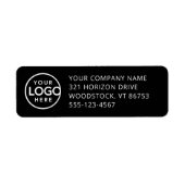 Vooraf afgedrukt retouradreslabels - zakelijke Log Etiket (Voorkant)