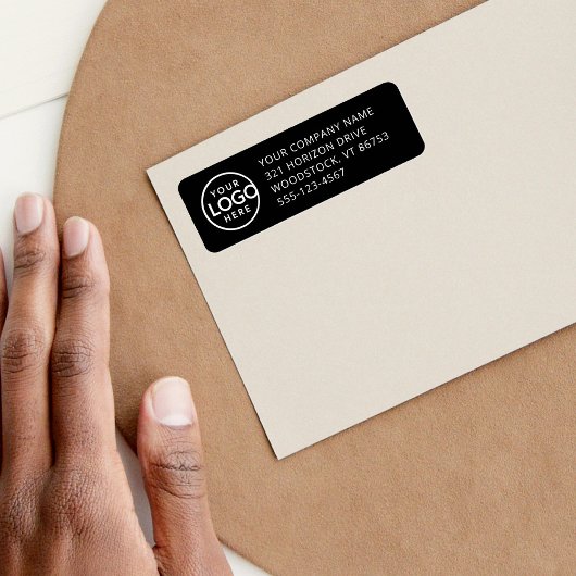 Vooraf afgedrukt retouradreslabels - zakelijke Log Etiket