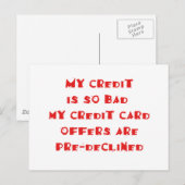 vooraf afgewezen briefkaart (Voorkant / Achterkant)