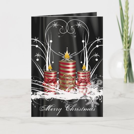 Vooraf bedrukte Kaart voor kerstkaarsen (Voorkant)