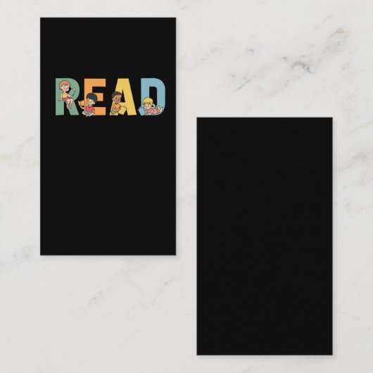 Vooraf docent lezen Kinderen Onderwijsboek Lover Visitekaartje (Voorkant / Achterkant)