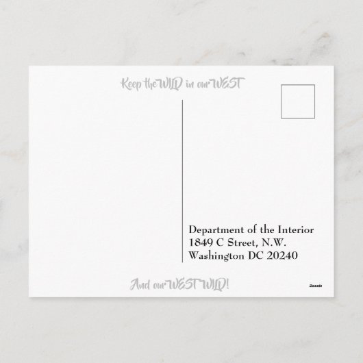 Vooraf geadresseerd Briefkaart aan het Departement (Achterkant)