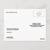 Vooraf geadresseerd Donald J.Trump Fire Trump Brie Briefkaart (Achterkant)