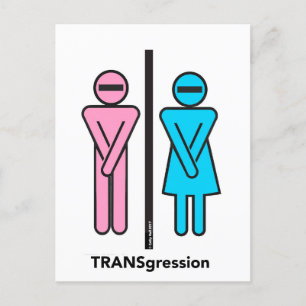 Vooraf geadresseerd Donald Trump TRANSgression Bri Briefkaart