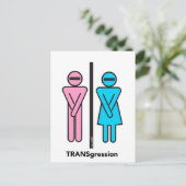 Vooraf geadresseerd Donald Trump TRANSgression Bri Briefkaart (Staand voorkant)