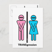 Vooraf geadresseerd Donald Trump TRANSgression Bri Briefkaart (Voorkant / Achterkant)