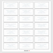 Vooraf geadresseerde Bruiloft Gast Mailing Label S (Vel)